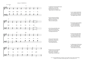 Hymn score of: Mången fröjd åt dem, som lida - Hav tröst! (Carl Johann Philipp Spitta/Torsten Lundberg/Johannes Thomas Rüegg)