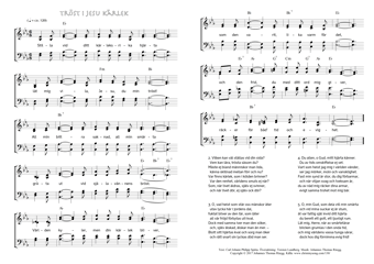Hymn score of: Stilla vid ditt kärleksrika hjärta - Tröst i Jesu kärlek (Carl Johann Philipp Spitta/Torsten Lundberg/Johannes Thomas Rüegg)