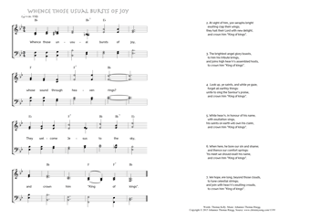 Hymn score of: Whence those unusual bursts of joy (Thomas Kelly/Johannes Thomas Rüegg)