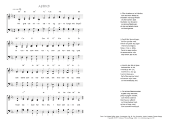 Hymn score of: Hvi græde mine kære - Afsked (Carl Johann Philipp Spitta/Christian Benedictus Reventlow/Johannes Thomas Rüegg)
