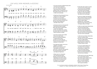 Hymn score of: Ich will von meiner Missetat (Luise Henriette, Kurfürstin von Brandenburg/Johannes Thomas Rüegg)