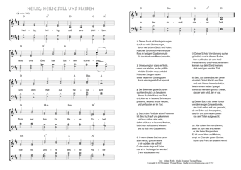 Hymn score of: Heilig, heilig soll uns bleiben (Johann Andreas Rothe/Johannes Thomas Rüegg)