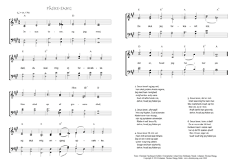 Hymn score of: Jesus lever, og jeg med - Påske-Sang (Christian Fürchtegott Gellert/Johan Ernst Heilmann/Johannes Thomas Rüegg)