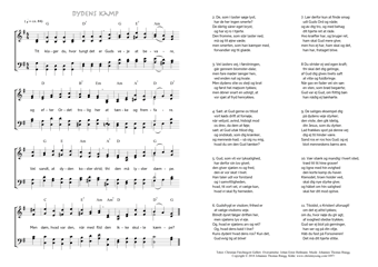 Hymn score of: Tit klager du, hvor tungt det er - Dydens kamp (Christian Fürchtegott Gellert/Johan Ernst Heilmann/Johannes Thomas Rüegg)
