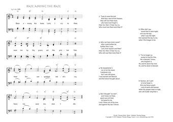 Hymn score of: Base among the base (Thomas Kelly/Johannes Thomas Rüegg)