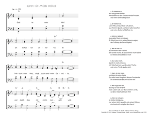 Hymn score of: Gott ist mein Hirt! (Nach Psalm 23/Johannes Thomas Rüegg)