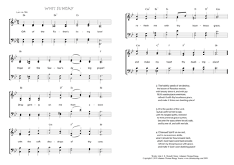 Hymn score of: Gift of the Father's living love! - Whit Sunday (John S. B. Monsell/Johannes Thomas Rüegg)