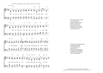 Hymn score of: Hvor salig er den lille flok (Niels Johannes Holm/Johannes Thomas Rüegg)