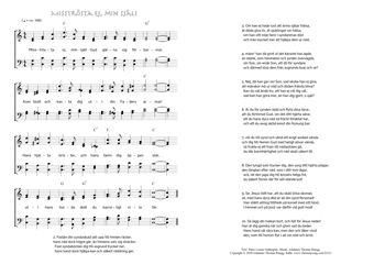 Hymn score of: Misströsta ej, min själ! Gud gärna sig förbarmar (Peter Lorenz Sellergren/Johannes Thomas Rüegg)