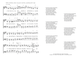 Hymn score of: Der Herr hat alles wohl gemacht - Seite 2 (Heinrich Müller/Johannes Thomas Rüegg)