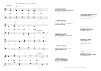 Hymn score of: Sure anchor of the soul! - The Heavenly Anchor (Horatius Bonar/Johannes Thomas Rüegg)