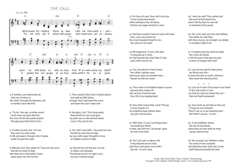 Hymn score of: What powerful, mighty Voice, so near - The call (John Nelson Darby/Johannes Thomas Rüegg)