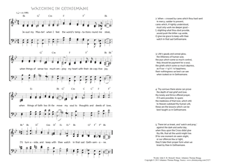 Hymn score of: Jesus! my Master! when I feel - Watching in Gethsemane (John S. B. Monsell/Johannes Thomas Rüegg)