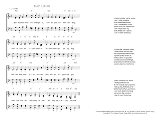 Hymn score of: Bliv hos ham med trofast hjerte - Bliv i Jesus (Carl Johann Philipp Spitta/Christian Benedictus Reventlow/Johannes Thomas Rüegg)