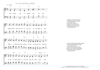 Hymn score of: Ransomed spirit! heavenward hasten! - To the Passing Spirit (Charlotte Elliott/Johannes Thomas Rüegg)