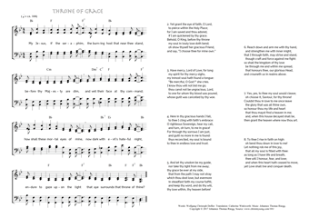 Hymn score of: My Jesus, if the seraphim - Throne of Grace (Wolfgang Christoph Deßler/Catherine Winkworth/Johannes Thomas Rüegg)