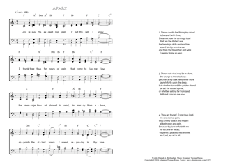 Hymn score of: Lord Jesus, 'tis exceeding gain - Apart (Hannah K. Burlingham/Johannes Thomas Rüegg)