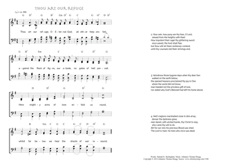 Hymn score of: Thou art our refuge, O Eternal God - Thou art our refuge (Hannah K. Burlingham/Johannes Thomas Rüegg)