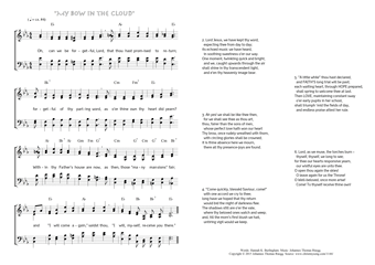 Hymn score of: Oh, can we be forgetful, Lord - "My Bow in the Cloud" (Hannah K. Burlingham/Johannes Thomas Rüegg)