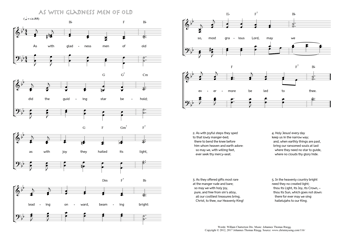 Hymn score of: As with gladness men of old (William Chatterton Dix/Johannes Thomas Rüegg)