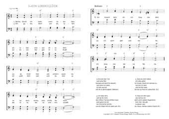 Hymn score of: Nichts fürcht ich mehr - Mein Lebensglück (Johannes Thomas Rüegg)
