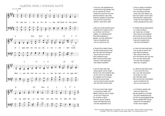 Hymn score of: Årsag har I vel at fryde - Glæder eder i Herren altid (Carl Johann Philipp Spitta/Christian Benedictus Reventlow/Johannes Thomas Rüegg)
