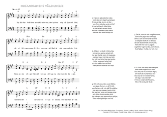 Hymn score of: Jag älskar kvällens andaktstimma - Husandaktens välsignelse (Carl Johann Philipp Spitta/Torsten Lundberg/Johannes Thomas Rüegg)