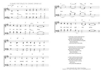 Hymn score of: Make thy face to shine upon us (Thomas Kelly/Johannes Thomas Rüegg)