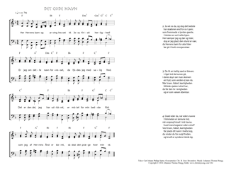 Hymn score of: Her Herrens barn og arving hisset - Det gode navn (Carl Johann Philipp Spitta/Christian Benedictus Reventlow/Johannes Thomas Rüegg)