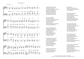 Hymn score of: Praise will I unto thee - Psalm 9 (Horatius Bonar/Johannes Thomas Rüegg)