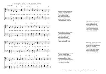 Hymn score of: Spörj mig icke, vad jag saknar? - Min själ törstar efter Gud (Carl Johann Philipp Spitta/Torsten Lundberg/Johannes Thomas Rüegg)
