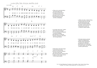 Hymn score of: I världen är så mörkt och kallt - Min själ är stilla inför Gud (Carl Johann Philipp Spitta/Torsten Lundberg/Johannes Thomas Rüegg)