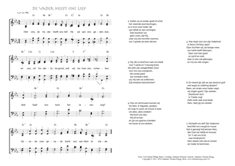 Hymn score of: Heil ons, de Vader heeft ons lief - De Vader heeft ons lief (Carl Johann Philipp Spitta/Johannes Riemens/Johannes Thomas Rüegg)