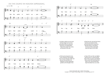 Hymn score of: See the saints in heav'n appearing (Thomas Kelly/Johannes Thomas Rüegg)