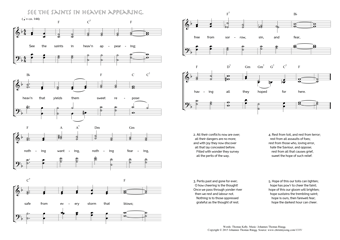 Hymn score of: See the saints in heav'n appearing (Thomas Kelly/Johannes Thomas Rüegg)