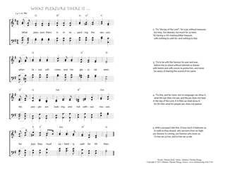 Hymn score of: What pleasure there is in expecting the season (Thomas Kelly/Johannes Thomas Rüegg)