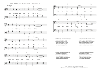 Hymn score of: Fly abroad, and tell the story (Thomas Kelly/Johannes Thomas Rüegg)