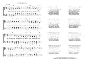 Hymn score of: Wandle leuchtender und schöner - Osterfeier (Carl Johann Philipp Spitta/Johannes Thomas Rüegg)