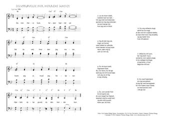 Hymn score of: Du min Herre Gud - Selvprøvelse for Herrens ansigt (Carl Johann Philipp Spitta/Christian Benedictus Reventlow/Johannes Thomas Rüegg)