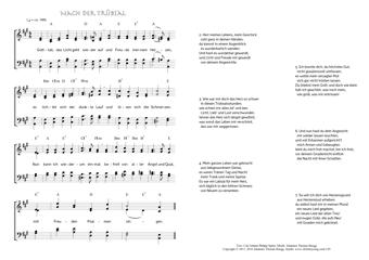 Hymn score of: Gottlob, das Licht geht wieder auf - Nach der Trübsal (Carl Johann Philipp Spitta/Johannes Thomas Rüegg)