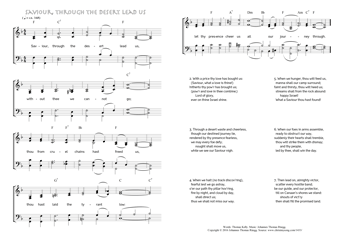 Hymn score of: Saviour, through the desert lead us (Thomas Kelly/Johannes Thomas Rüegg)