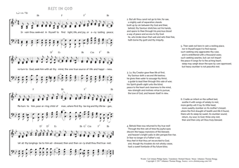 Hymn score of: In vain thou seekest in thyself to find - Rest in God (Carl Johann Philipp Spitta/Richard Massie/Johannes Thomas Rüegg)