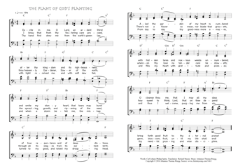Hymn score of: Excite in me, O Lord, an ardent thirst - The plant of God's planting (Carl Johann Philipp Spitta/Richard Massie/Johannes Thomas Rüegg)