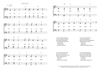 Hymn score of: Varför kiva vi på vägen - Enighet (Carl Johann Philipp Spitta/Torsten Lundberg/Johannes Thomas Rüegg)
