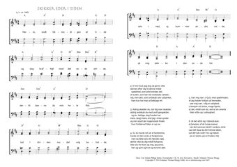 Hymn score of: Herre, ondt tålmodigen at lide - Skikker Eder i Tiden (Carl Johann Philipp Spitta/Christian Benedictus Reventlow/Johannes Thomas Rüegg)