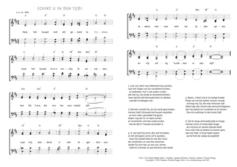 Hymn score of: Heer, het kwaad met stil geduld te lijden - Schikt u in den tijd! (Carl Johann Philipp Spitta/Johannes Riemens/Johannes Thomas Rüegg)