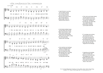 Hymn score of: Vår umgängelse är icke - Vår umgängelse är i himmelen (Carl Johann Philipp Spitta/Torsten Lundberg/Johannes Thomas Rüegg)