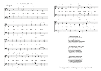 Hymn score of: Ik neem, o Vader, wat Gij schenkt - U behoor ik toe! (Carl Johann Philipp Spitta/Johannes Riemens/Johannes Thomas Rüegg)