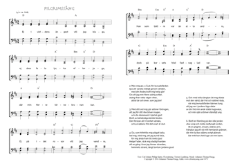 Hymn score of: Ej i världens ångest vill jag klaga - Pilgrimssång (Carl Johann Philipp Spitta/Torsten Lundberg/Johannes Thomas Rüegg)