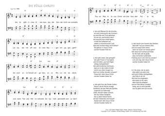Hymn score of: Wo ist göttliches Erbarmen - Die Fülle Christi (Carl Johann Philipp Spitta/Johannes Thomas Rüegg)
